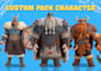 design stylized 3d character models with rigging for unity, unreal engine, games